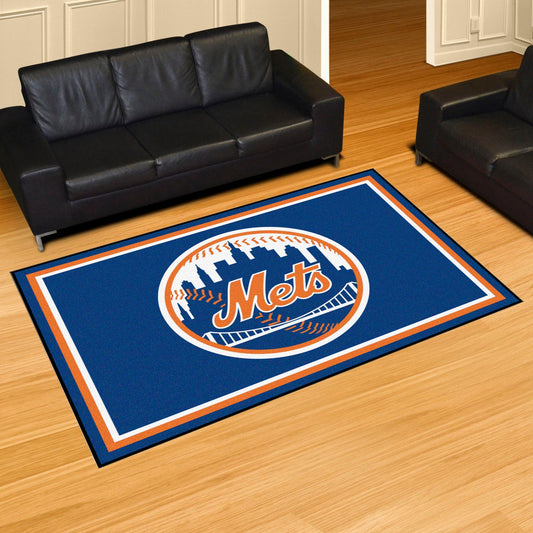 New York Mets 5ft. x 8 ft. Plush Area Rug - New York Mets