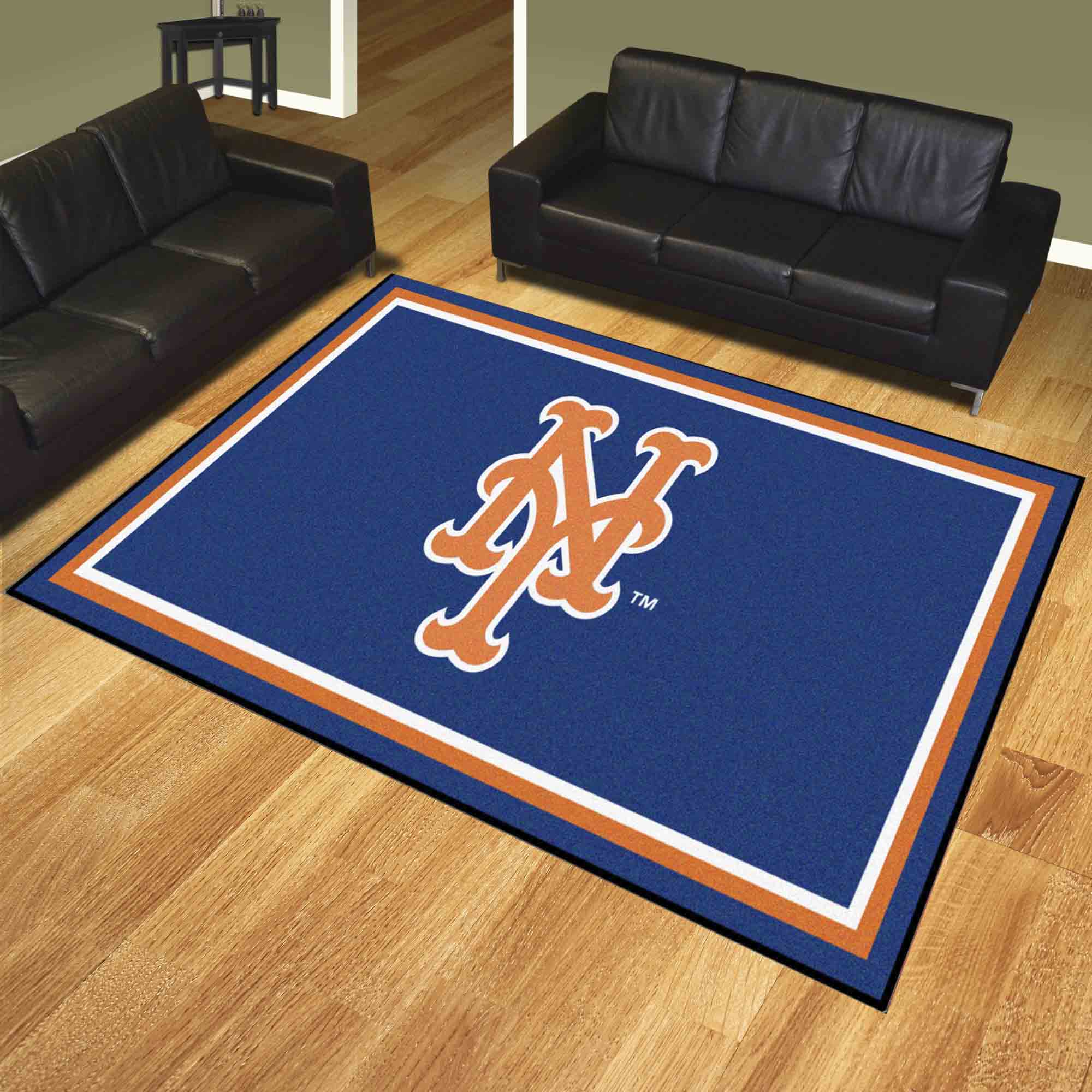 New York Mets 8ft. x 10 ft. Plush Area Rug - New York Mets