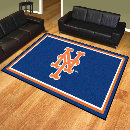 New York Mets 8ft. x 10 ft. Plush Area Rug - New York Mets