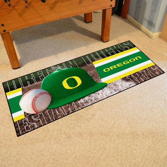 Oregon Ducks Baseball Runner Rug - 30in. x 72in. - Oregon
