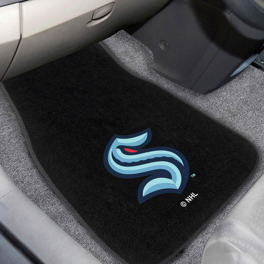 Seattle Kraken Embroidered Car Mat Set - 2 Pieces - Seattle Kraken