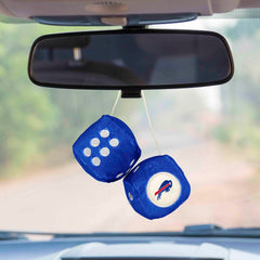 Buffalo Bills Team Color Fuzzy Dice Décor 3" Set - Buffalo Bills