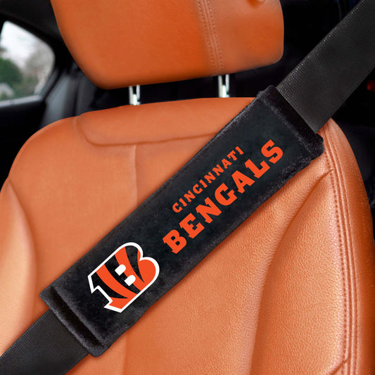 Cincinnati Bengals Embroidered Seatbelt Pad - 2 Pieces - Cincinnati Bengals