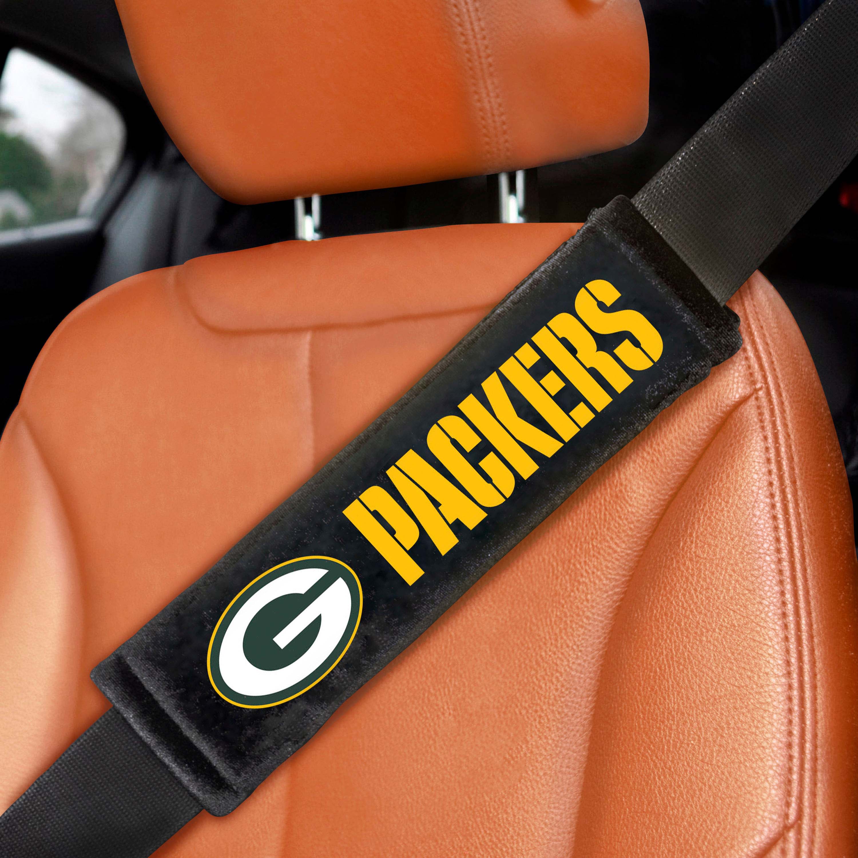 Green Bay Packers Embroidered Seatbelt Pad - 2 Pieces - Green Bay Packers