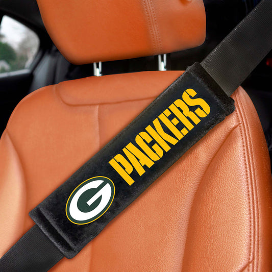 Green Bay Packers Embroidered Seatbelt Pad - 2 Pieces - Green Bay Packers