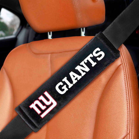 New York Giants Embroidered Seatbelt Pad - 2 Pieces - New York Giants
