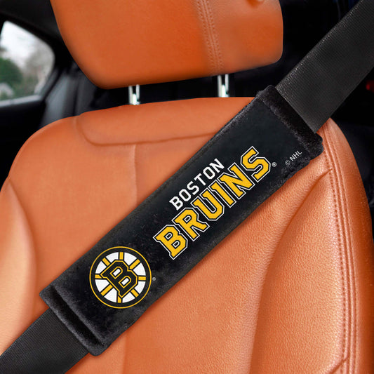 Boston Bruins Embroidered Seatbelt Pad - 2 Pieces - Boston Bruins