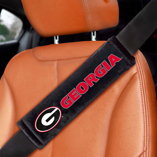 Georgia Bulldogs Embroidered Seatbelt Pad - 2 Pieces - Georgia