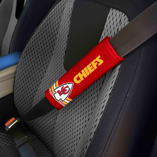 Kansas City Chiefs Team Color Rally Seatbelt Pad - 2 Pieces - Kansas City Chiefs