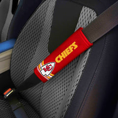 Kansas City Chiefs Team Color Rally Seatbelt Pad - 2 Pieces - Kansas City Chiefs