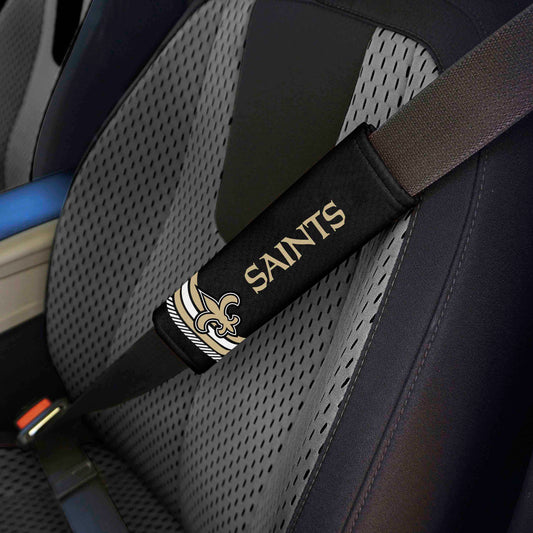 New Orleans Saints Team Color Rally Seatbelt Pad - 2 Pieces - New Orleans Saints