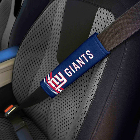 New York Giants Team Color Rally Seatbelt Pad - 2 Pieces - New York Giants