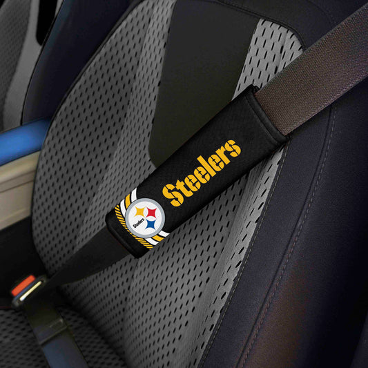 Pittsburgh Steelers Team Color Rally Seatbelt Pad - 2 Pieces - Pittsburgh Steelers