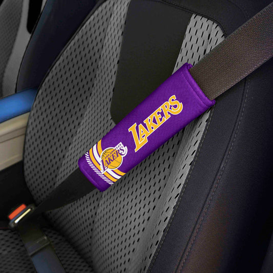 Los Angeles Lakers Team Color Rally Seatbelt Pad - 2 Pieces - Los Angeles Lakers