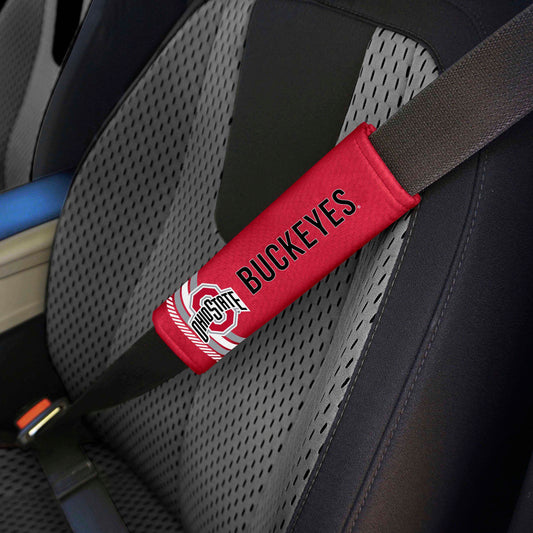 Ohio State Buckeyes Team Color Rally Seatbelt Pad - 2 Pieces - Ohio State
