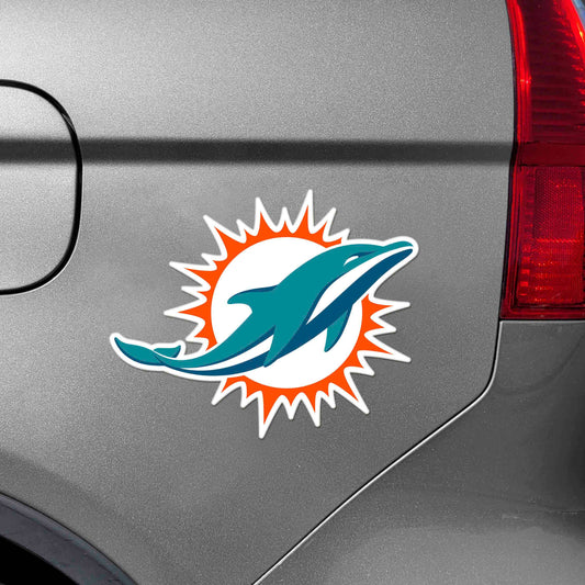 Miami Dolphins Large Team Logo Magnet 10" (8.7329"x8.3078") - Miami Dolphins