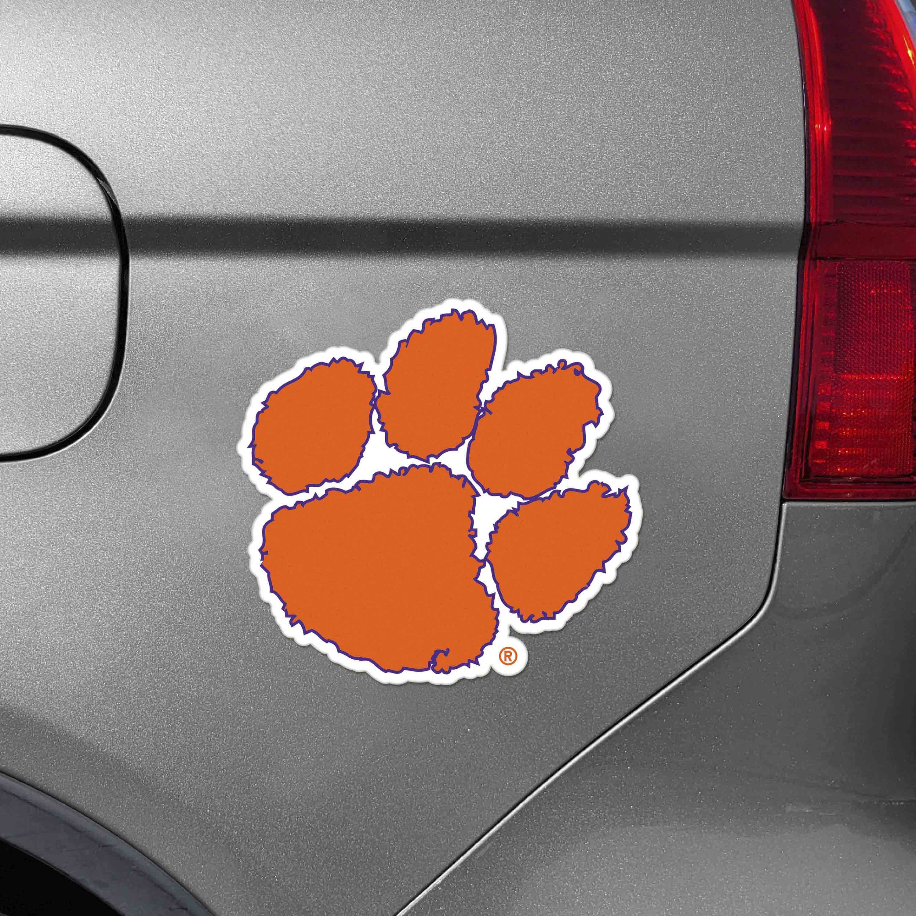 Clemson Tigers Large Team Logo Magnet 10" (8.7329"x8.3078") - Clemson