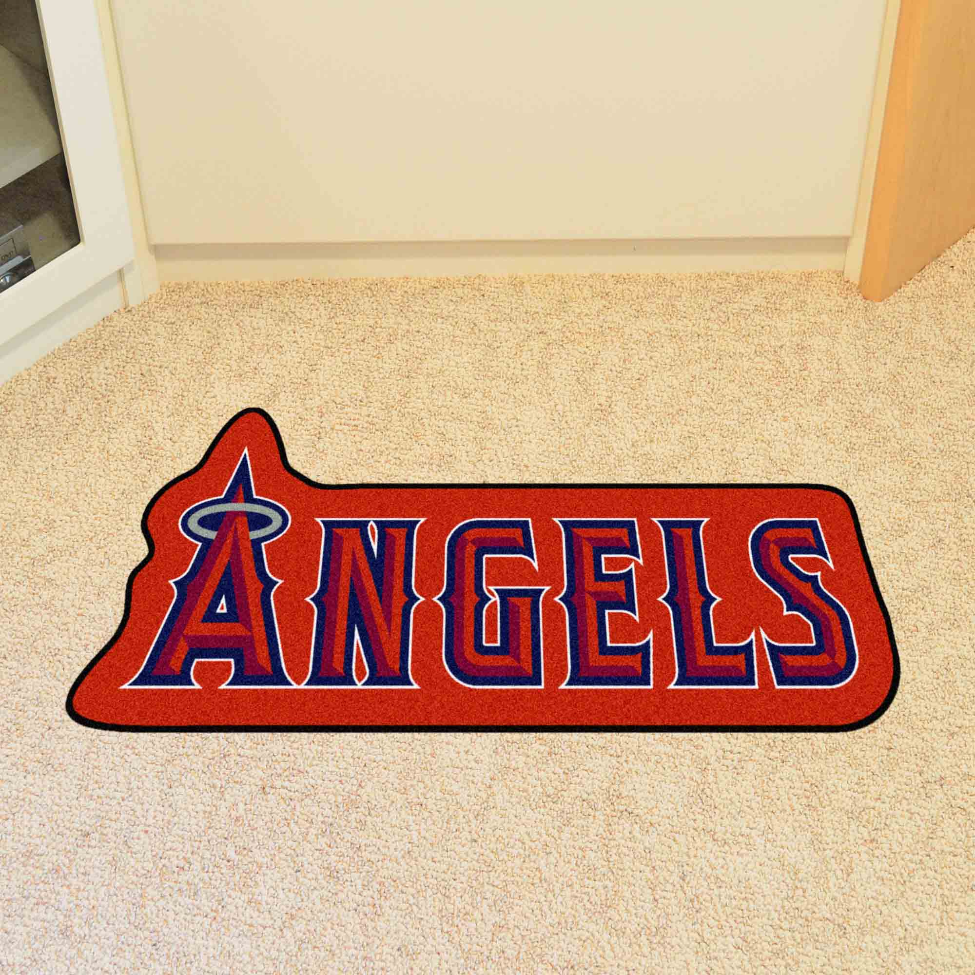 Los Angeles Angels Mascot Rug "Angels" Wordmark - Los Angeles Angels