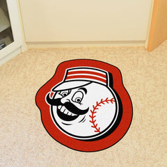Cincinnati Reds Mascot Rug "Mr. Red Head" Logo - Cincinnati Reds