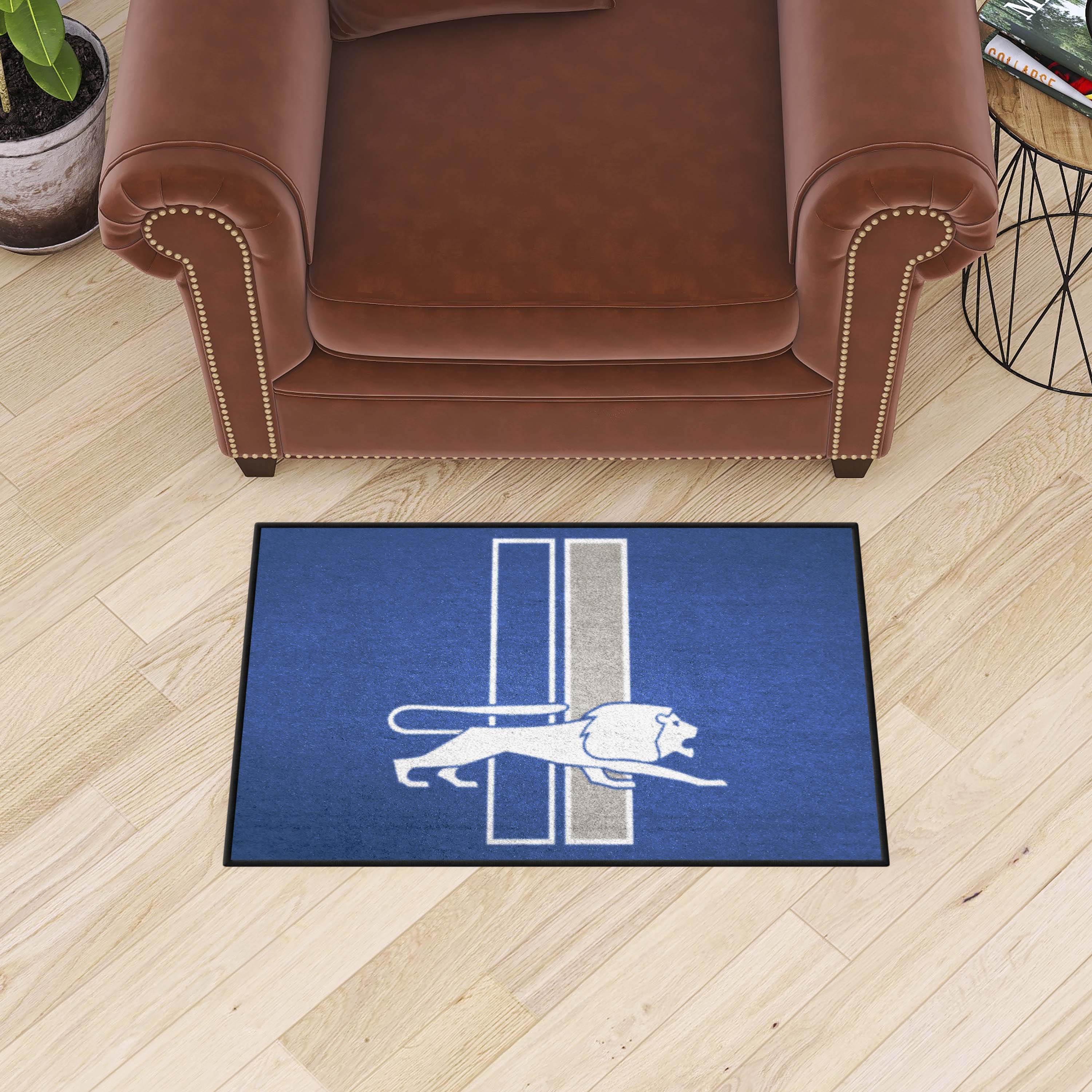 Detroit Lions Starter Mat Accent Rug - 19in. x 30in., NFL Vintage - Detroit Lions