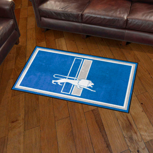 Detroit Lions 3ft. x 5ft. Plush Area Rug, NFL Vintage - Detroit Lions