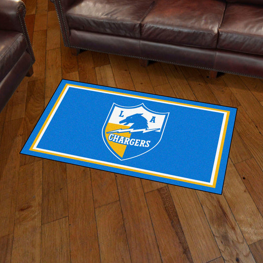 Los Angeles Chargers 3ft. x 5ft. Plush Area Rug, NFL Vintage - Los Angeles Chargers