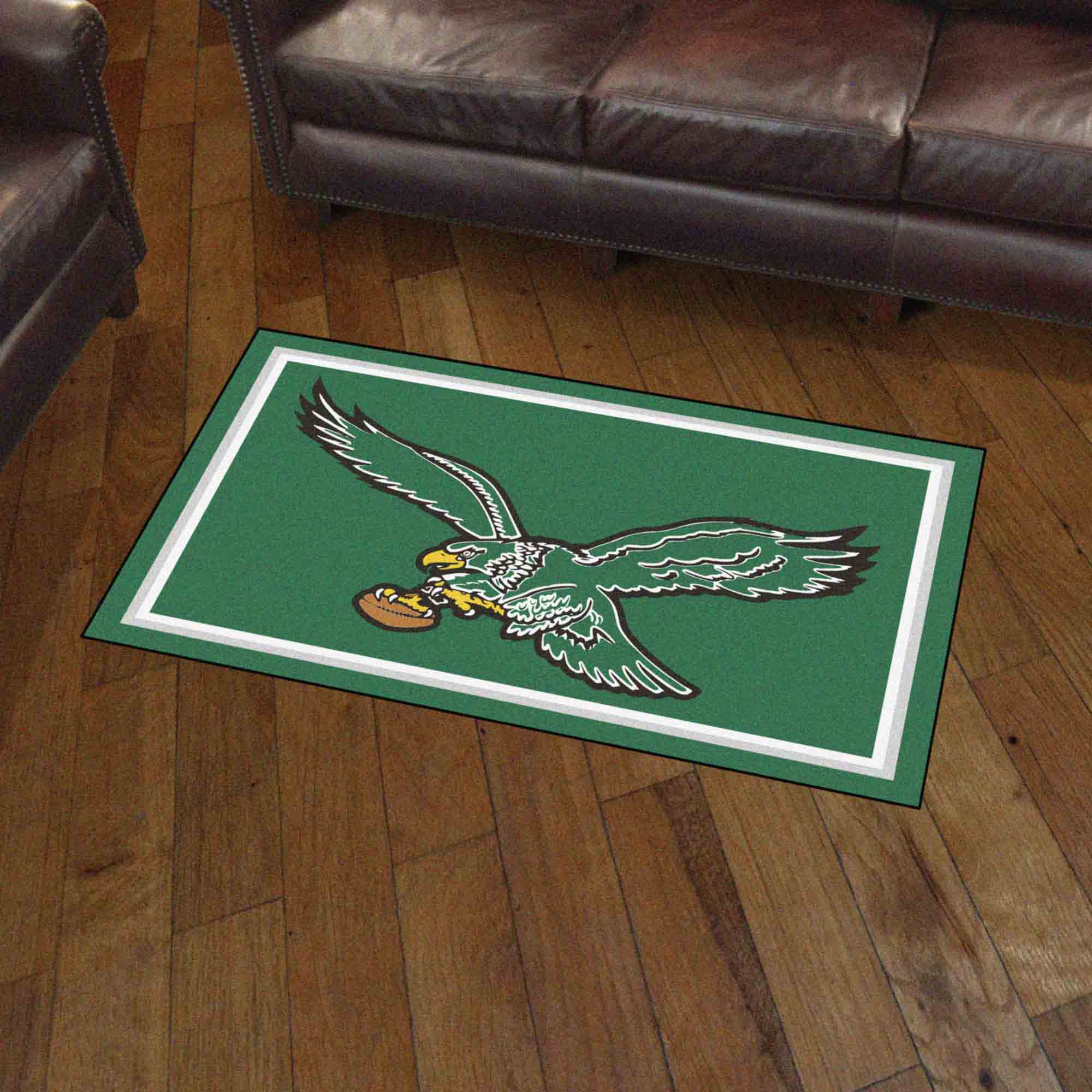 Philadelphia Eagles 3ft. x 5ft. Plush Area Rug, NFL Vintage - Philadelphia Eagles