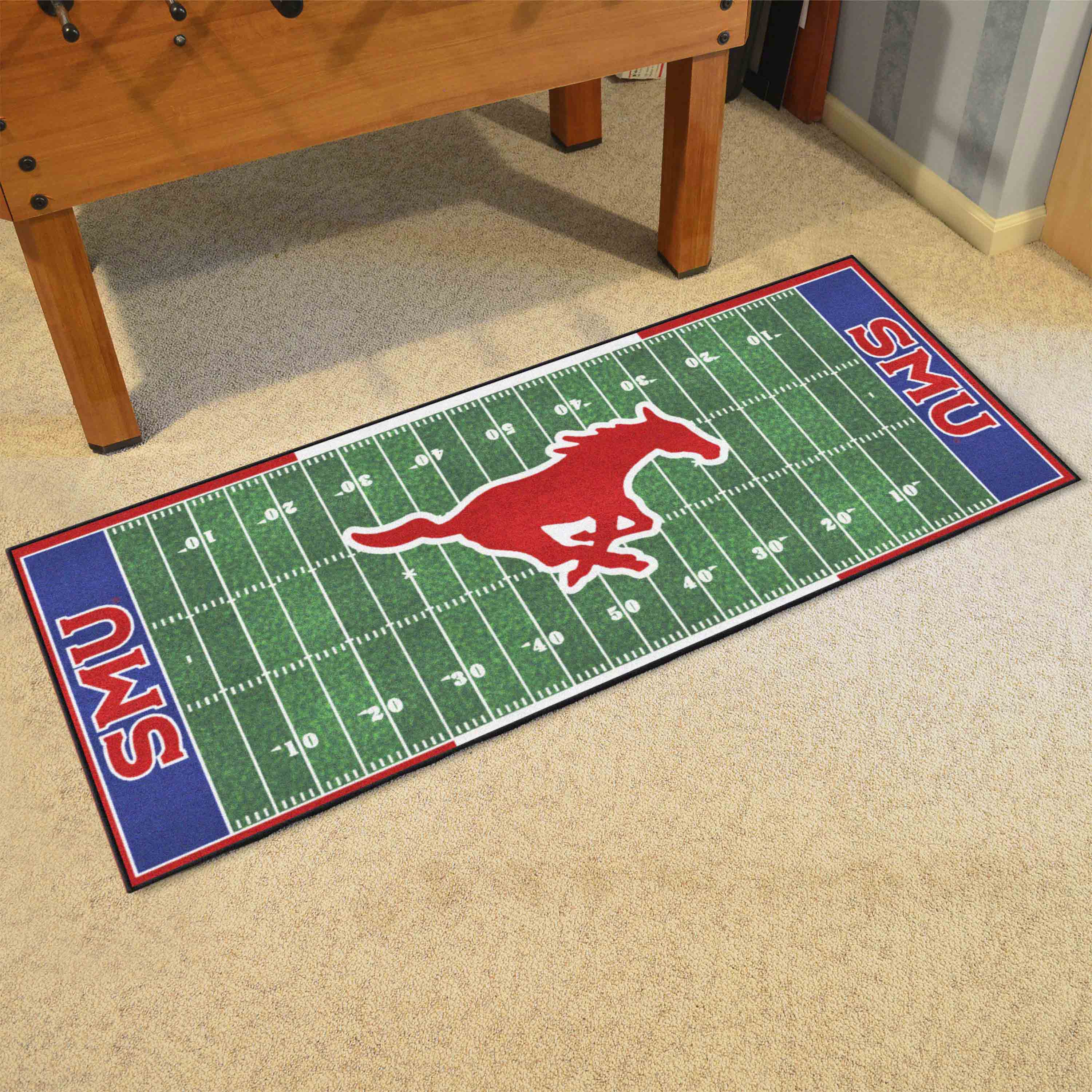 SMU Mustangs Field Runner Mat - 30in. x 72in.