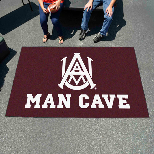 Alabama A&M Bulldogs Man Cave Ulti-Mat Rug - 5ft. x 8ft. - Alabama A&M