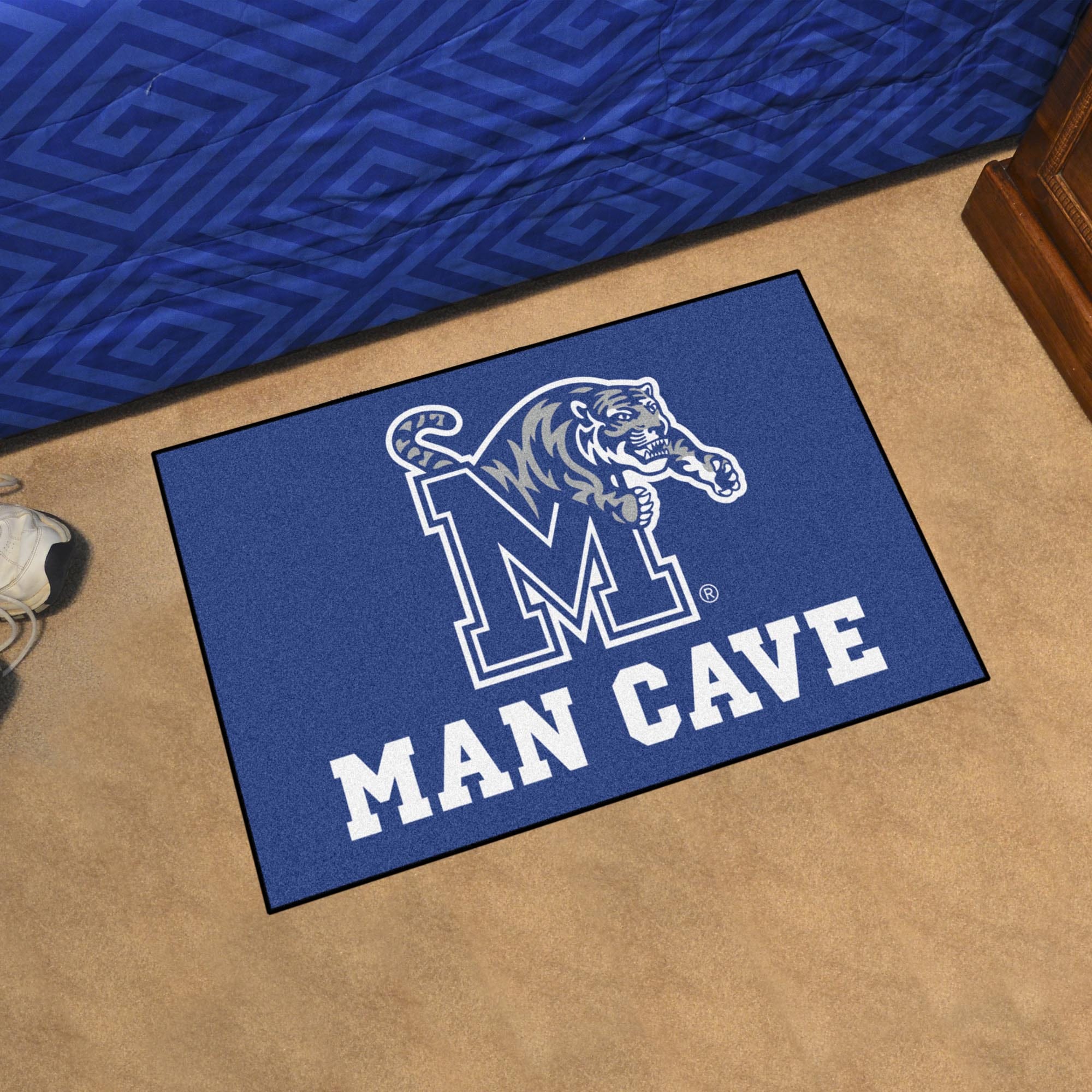 Memphis Tigers Man Cave Starter Mat Accent Rug - 19in. x 30in. - Memphis