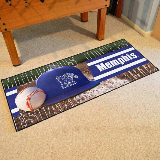 Memphis Tigers Baseball Runner Rug - 30in. x 72in. - Memphis