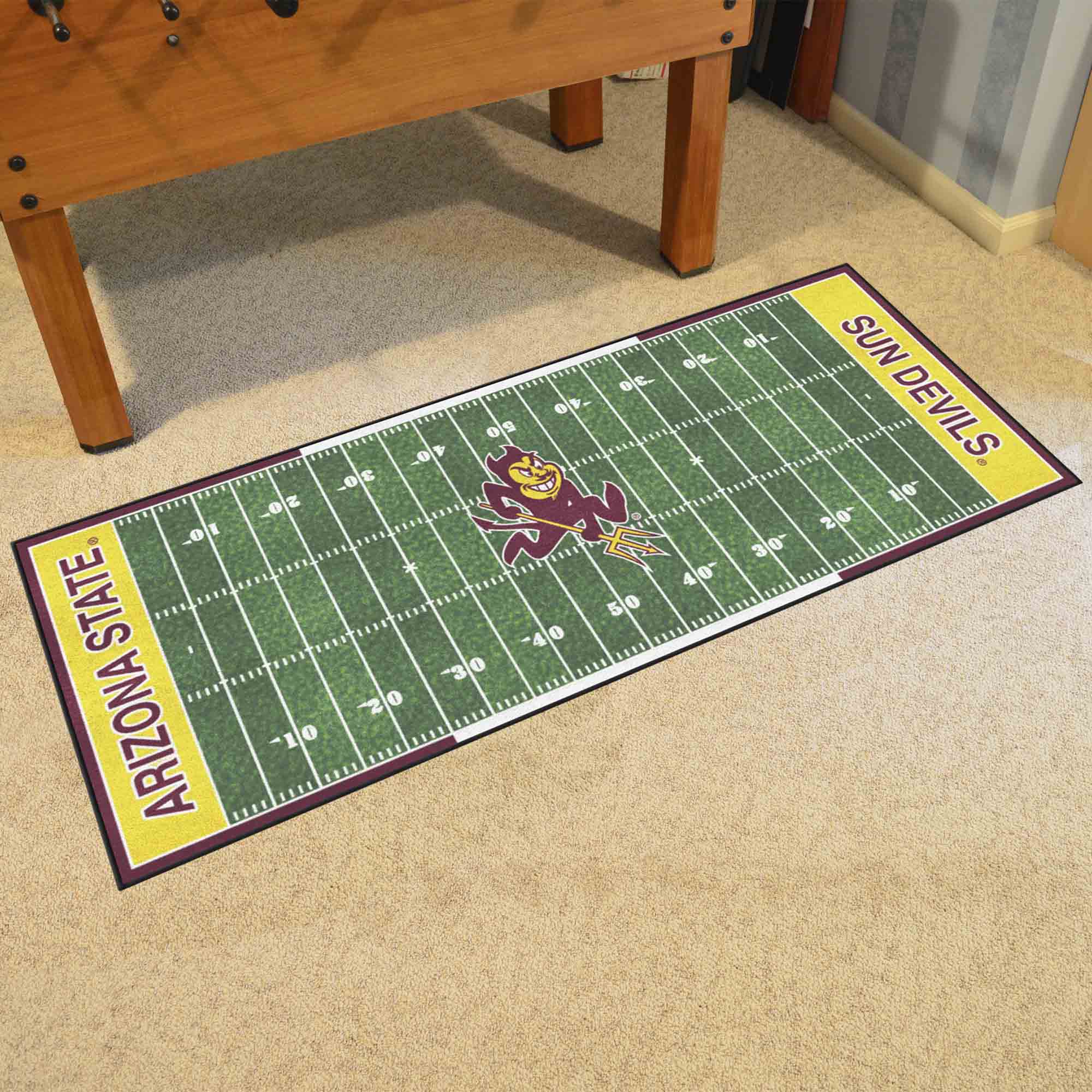 Arizona State Sun Devils Field Runner Mat - 30in. x 72in., Sparky Logo - Arizona State