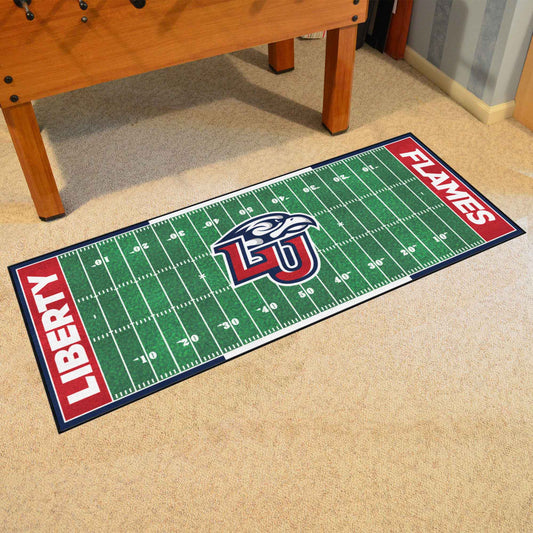 Liberty Flames Field Runner Mat - 30in. x 72in. - Liberty