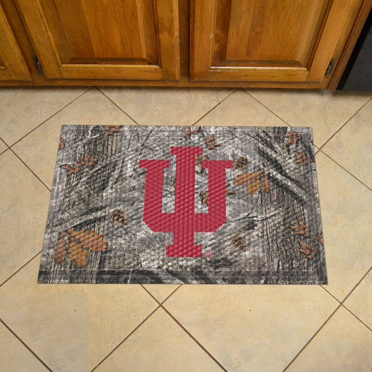 Indiana Hooisers Camo Rubber Scraper Door Mat - Indiana