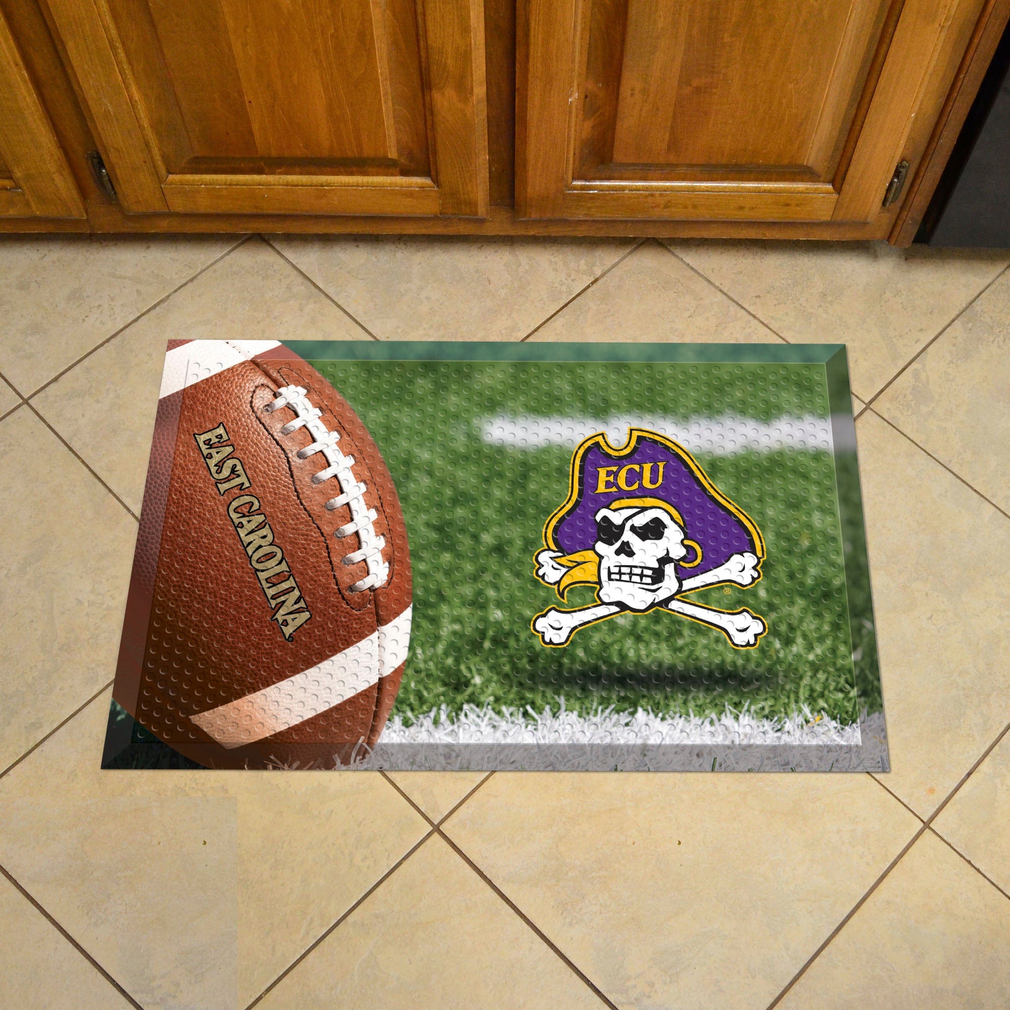 East Carolina Rubber Scraper Door Mat - East Carolina