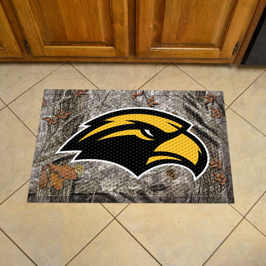 Southern Miss Rubber Scraper Door Mat Camo