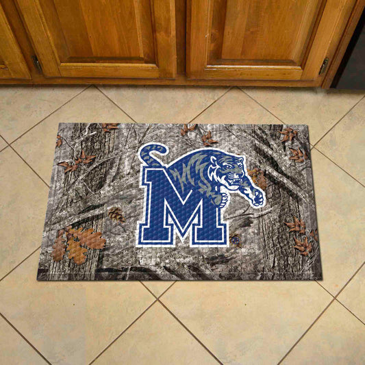 Memphis Tigers Rubber Scraper Door Mat Camo - Memphis