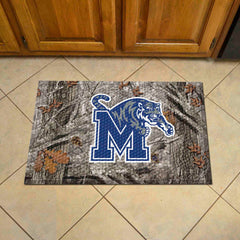 Memphis Tigers Rubber Scraper Door Mat Camo - Memphis