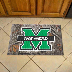 Marshall Thundering Herd Rubber Scraper Door Mat Camo - Marshall