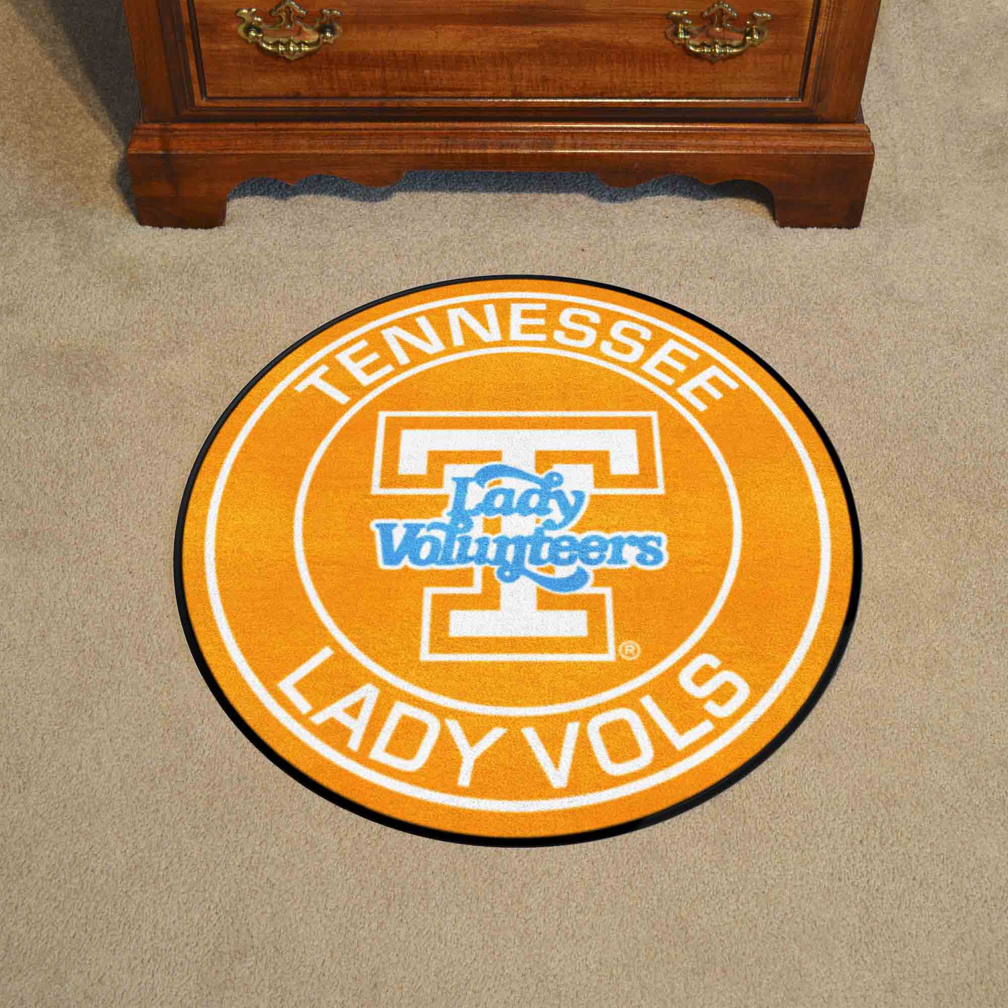 Tennessee Volunteers Roundel Rug - 27in. Diameter, Lady Volunteers - Tennessee