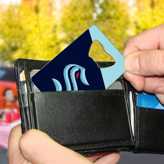 Seattle Kraken Credit Card Style Bottle Opener - 2” x 3.25 - Seattle Kraken