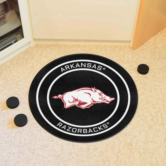 Arkansas Hockey Puck Rug - 27in. Diameter - Arkansas