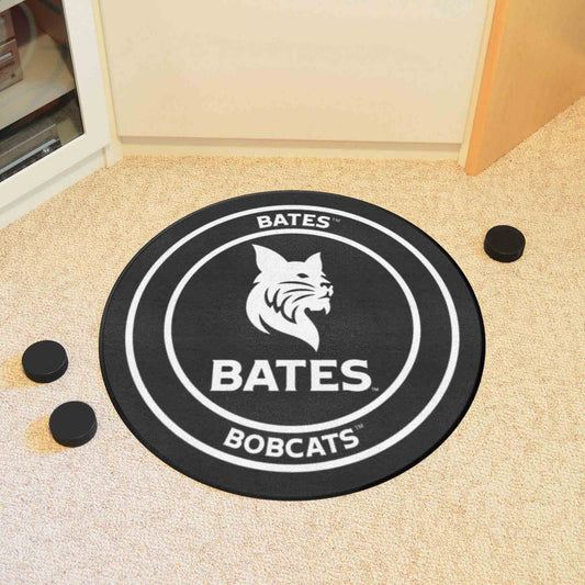 Bates College Bobcats Hockey Puck Rug - 27in. Diameter - Bates College