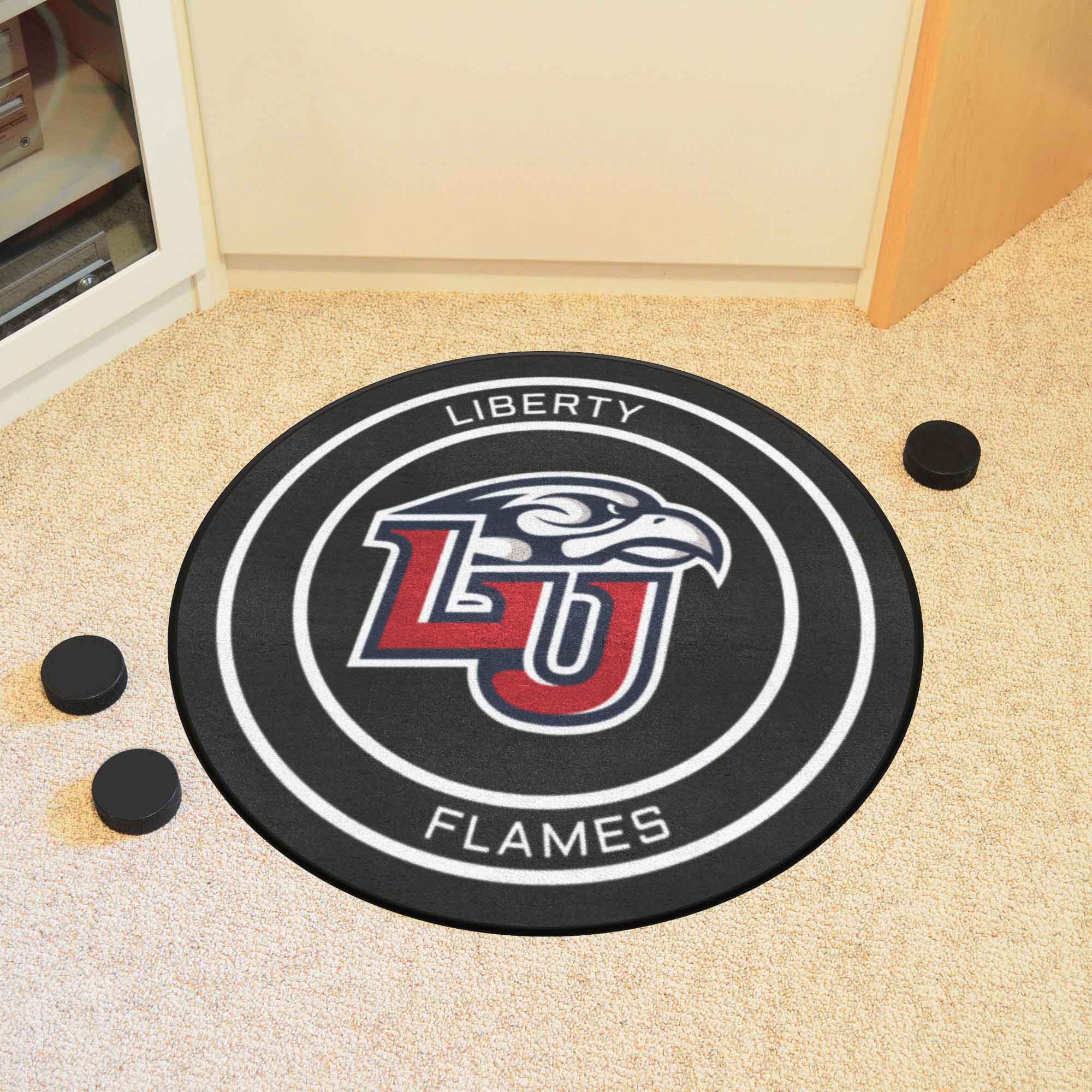 Liberty Hockey Puck Rug - 27in. Diameter - Liberty