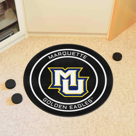 Marquette Hockey Puck Rug - 27in. Diameter - Marquette
