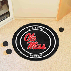 Ole Miss Hockey Puck Rug - 27in. Diameter - Ole Miss