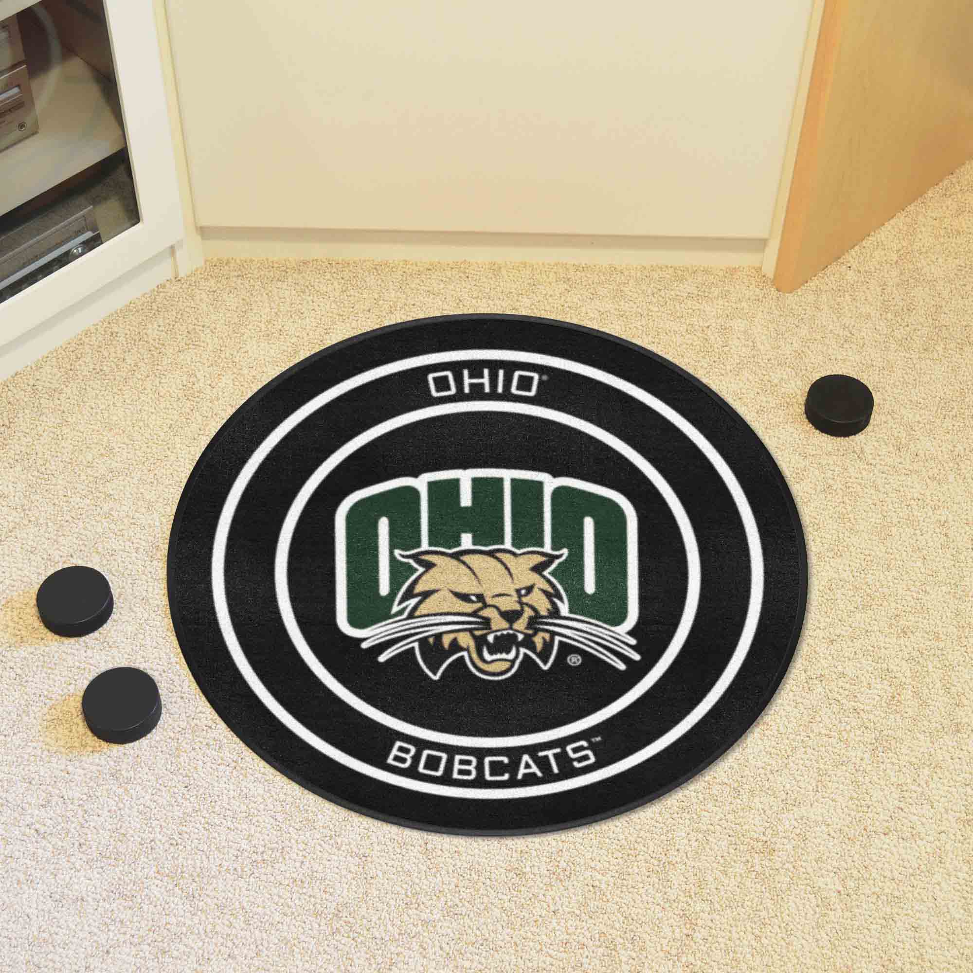 Ohio Hockey Puck Rug - 27in. Diameter - Ohio
