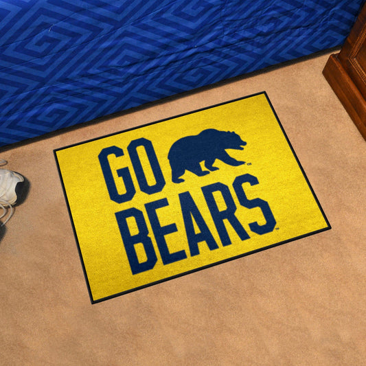 Cal Starter Mat Accent Rug - 19in. x 30in. Slogan Design - Cal
