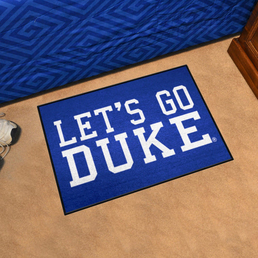 Duke Blue Devils Starter Mat Accent Rug - 19in. x 30in. Slogan Starter Mat - Duke