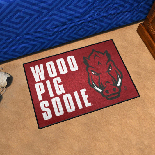 Arkansas Starter Mat Accent Rug - 19in. x 30in. Slogan Design - Arkansas